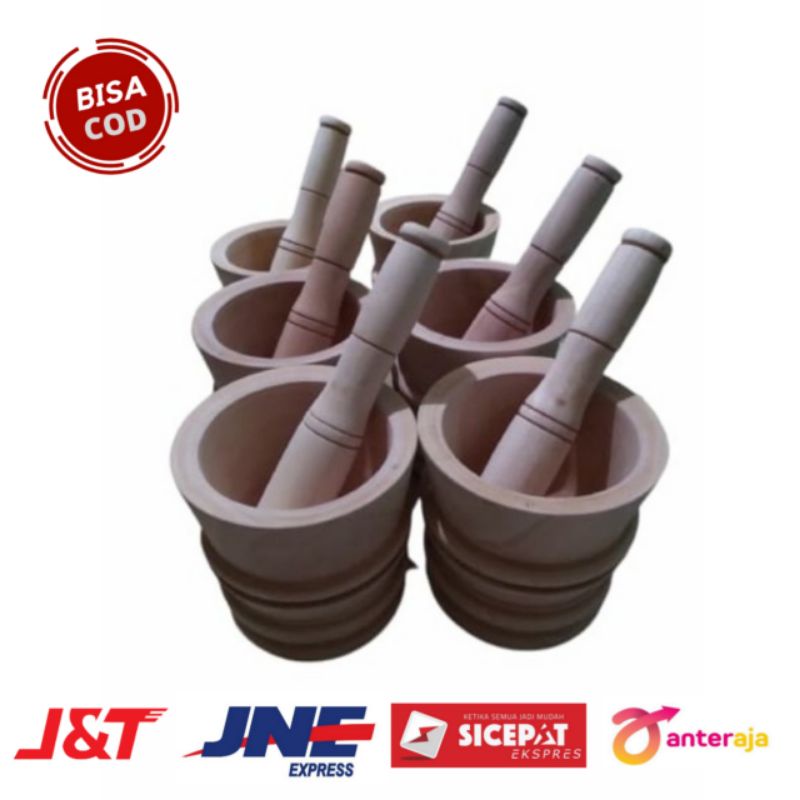 Tumbukan Rujak Lumpang Kayu Lumpang Jumbo Tumbukan  Cobek