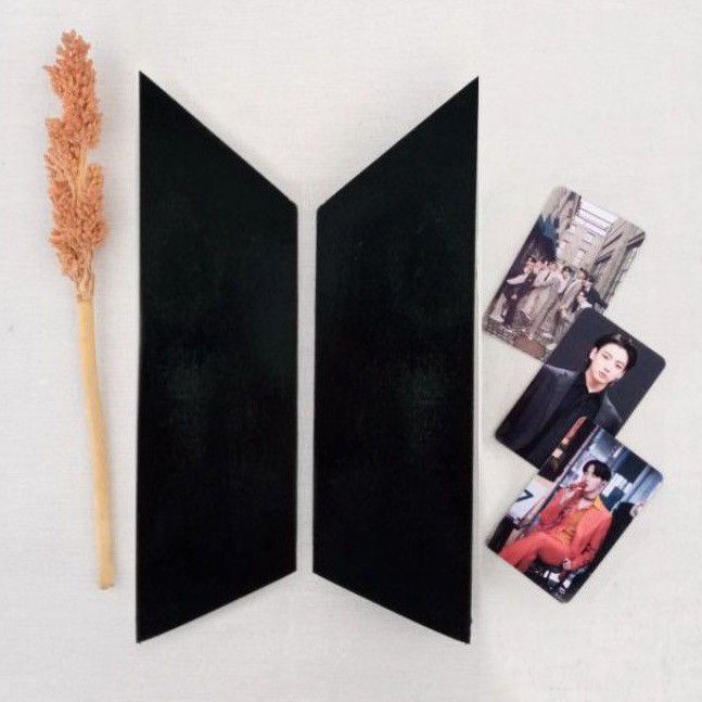 (30 x 17 cm) Pajangan Dinding Kayu Logo BTS, walldecor BTS Merch