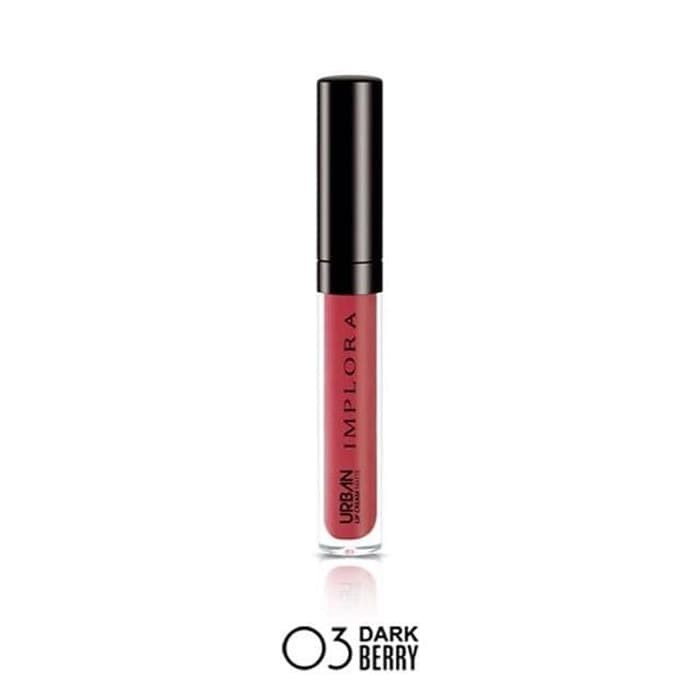 IMPLORA Urban Lip Cream Matte Original BPOM - Lipcream Surabaya-3.Dark Berry