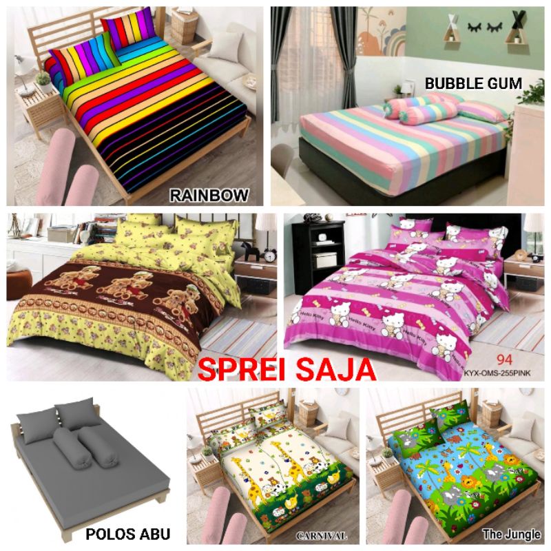 Sprei Homemade Karakter 160x200x20 Sprei Murah Sprei Motif Anak Sprei Karakter
