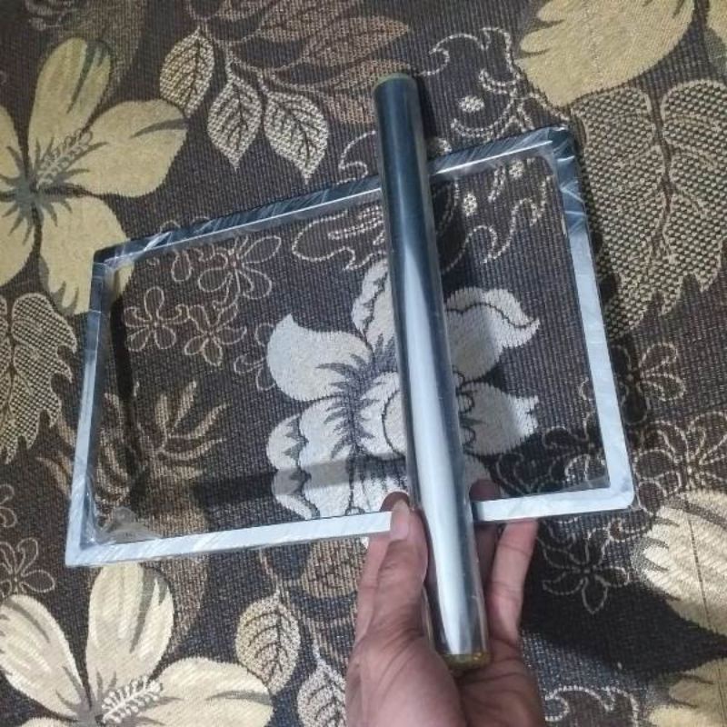 Bingkai Perata Adonan Kue Kering Stainless Ukuran 20 x 30 CM / alat perata adonan kue kering nastar