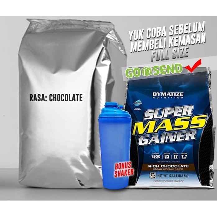 NEW Dymatize Super Mass Gainer 2 lbs eceran/keteng/repack SuperMass