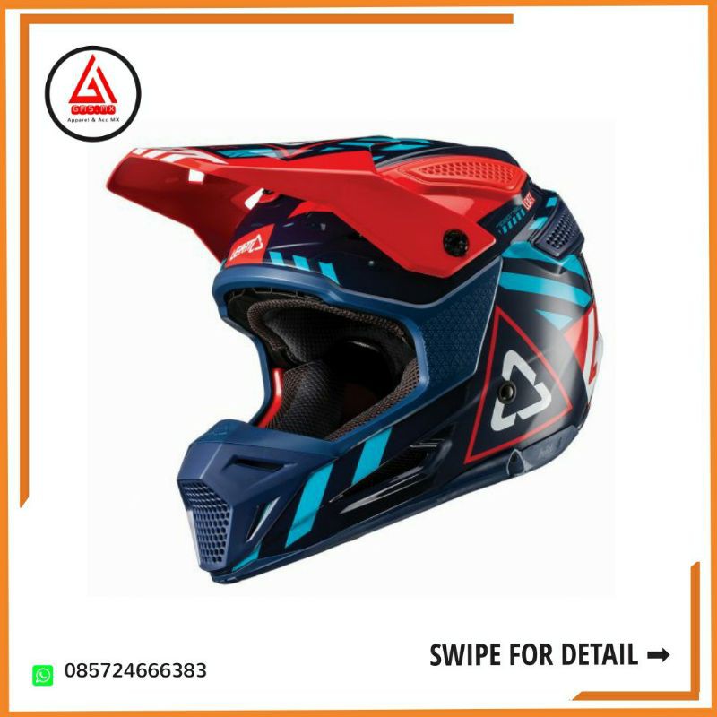 HELM LEATT GPX 5.5 V19, HELM CROSS LEATT, HELM FULLFACE LEATT GPX 5.5