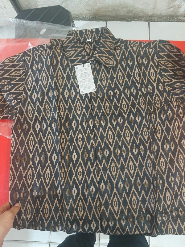 Hem Batik Lawasan Kemeja Batik Pria Kemeja Batik Lengan Pendek
