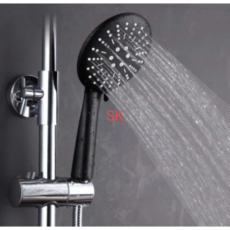 Hand Shower Mandi Set Hitam Black Besar - Hand Shower Set Toilet Kamar Mandi