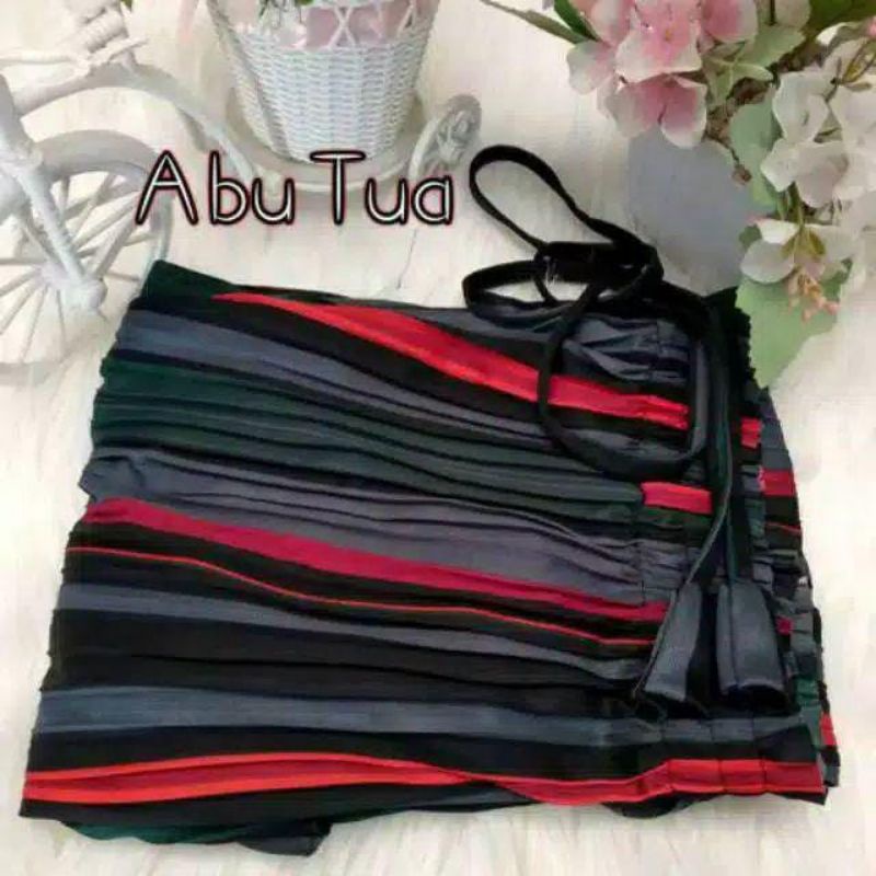 CELANA PLISKET PELANGI PEREMPUAN/CELANA KULOT PLISKET SALUR/FASHION WANITA/CELANA PANJANG PEREMPUAN