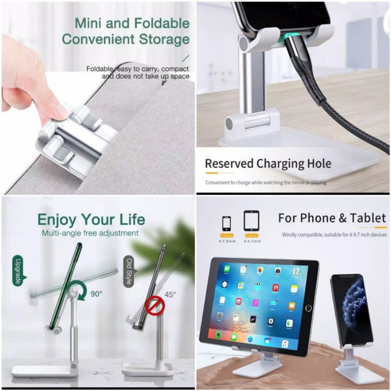 (TWS) Phone Holder Stand HP dan Tablet di Meja