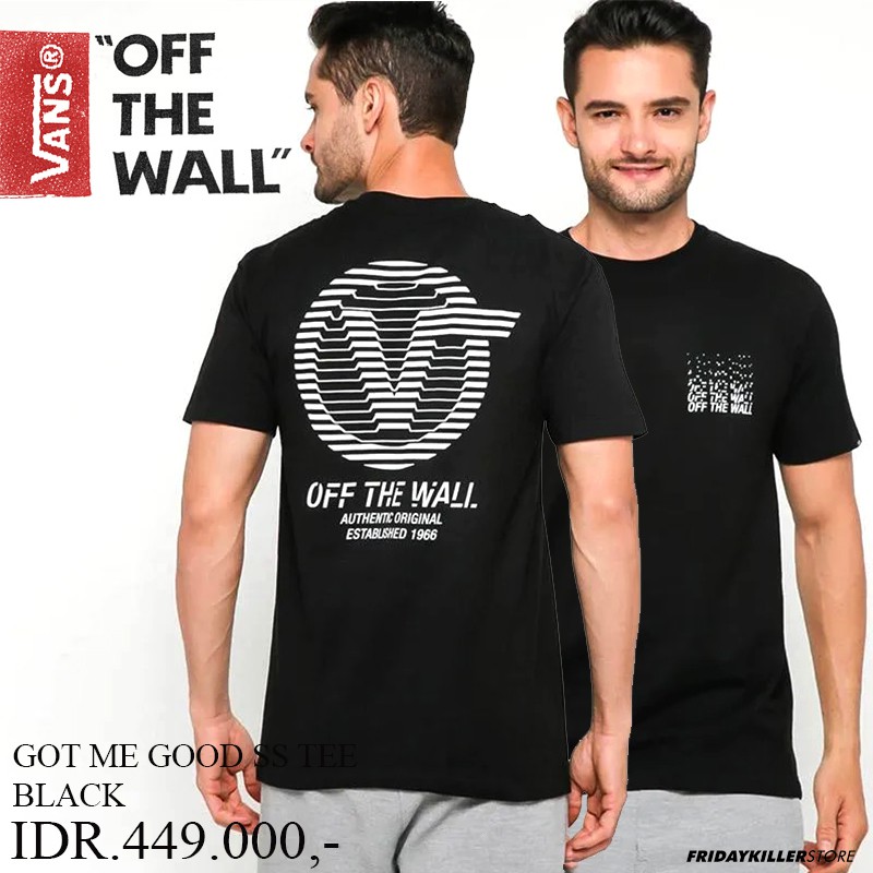 KAOS VANS OFF THE WALL | GOT ME GOOD SS TEE BLACK