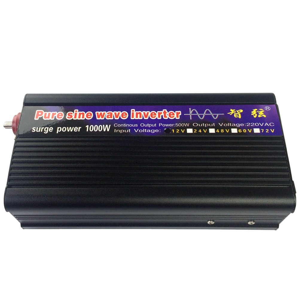 SH8i Taffware Car Power Inverter PSW Pure Sine Wave Gelombang Sinus Murni DC 12V to AC220V 1000W Arus Listrik 220v Ke Mobil