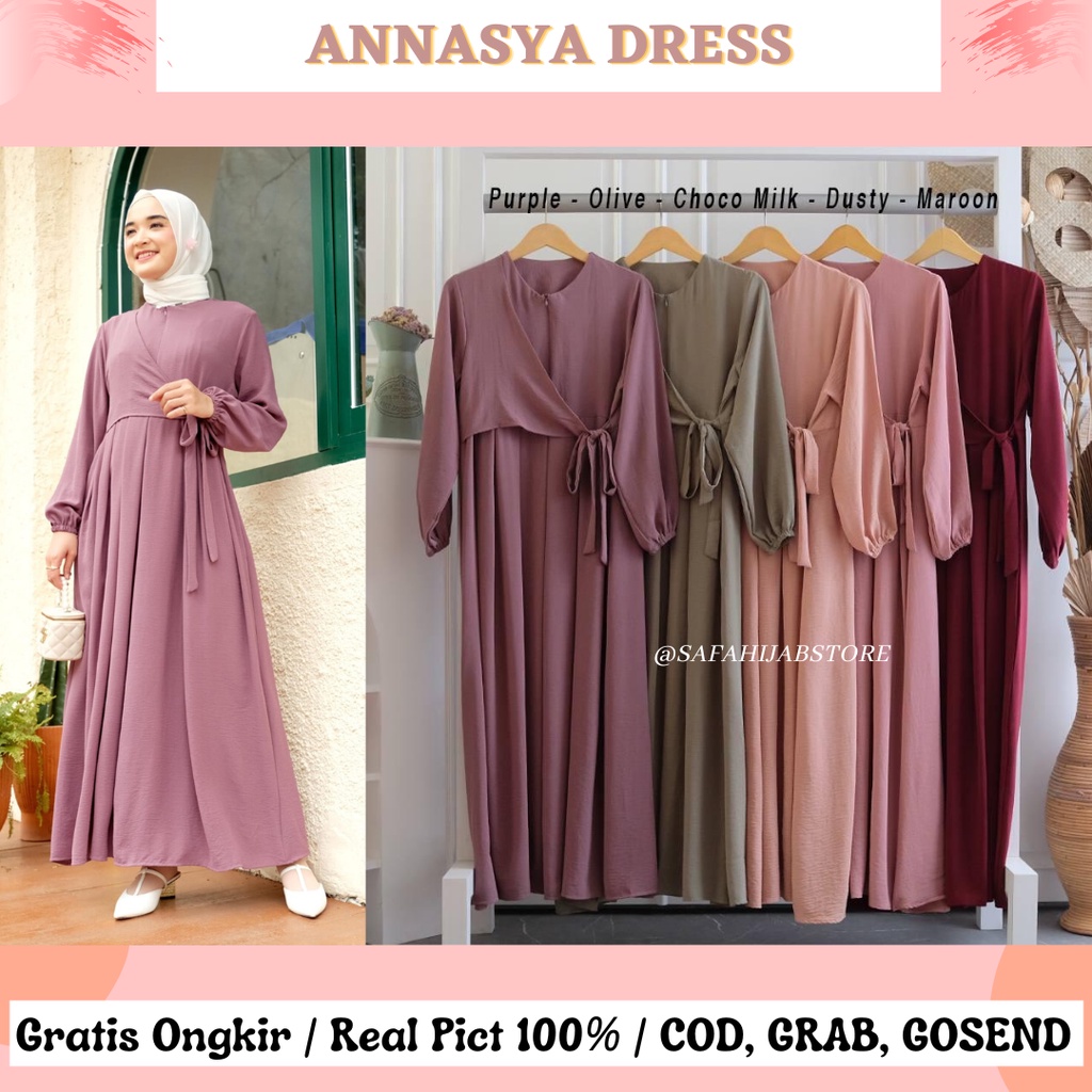 ANNASYA DRESS / DRESS PESTA / DRESS KONDANGAN / BUSUI