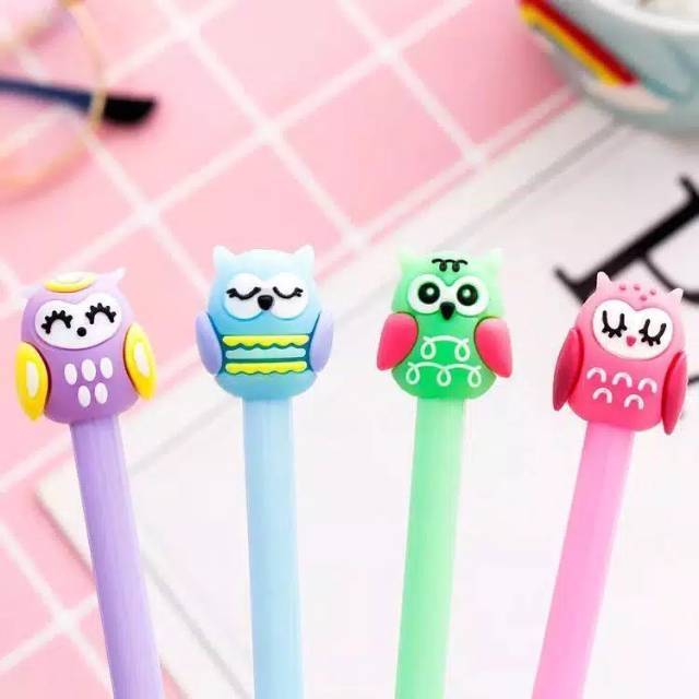 

Pulpen Gel Karakter Owl Imut dan lucu