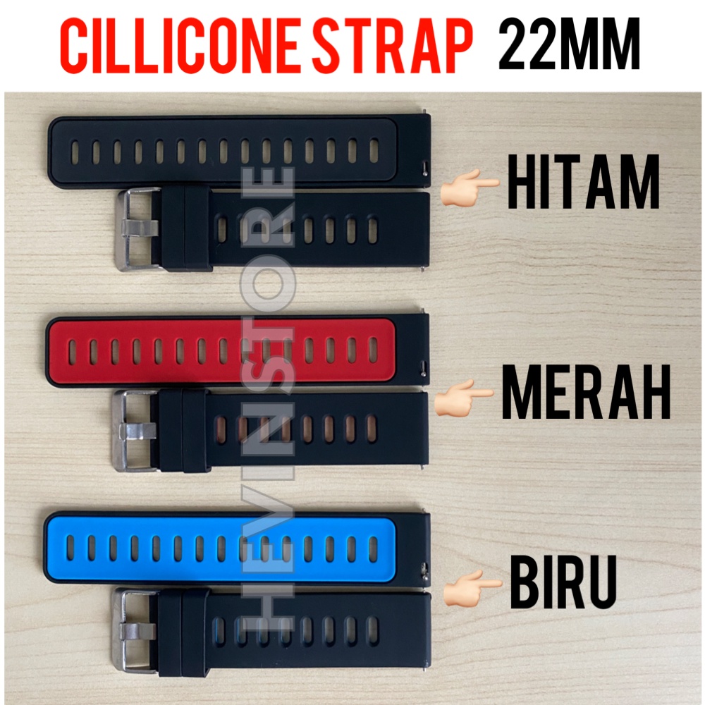 Strap Watch Leather dan Cillicone ukuran 22MM Quick Release