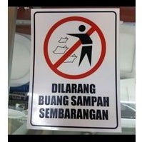 

Stiker Label DILARANG BUANG SAMPAH SEMBARANGAN