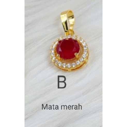 Mamk6 liontin kalung xuping lapis emas dgn mata zircon