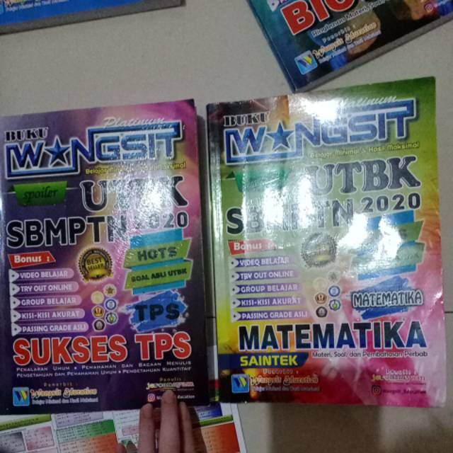Buku wangsit UTBK SBMPTN 2020 preloved TPS  dan Matematika Saintek (wangsit platinum)