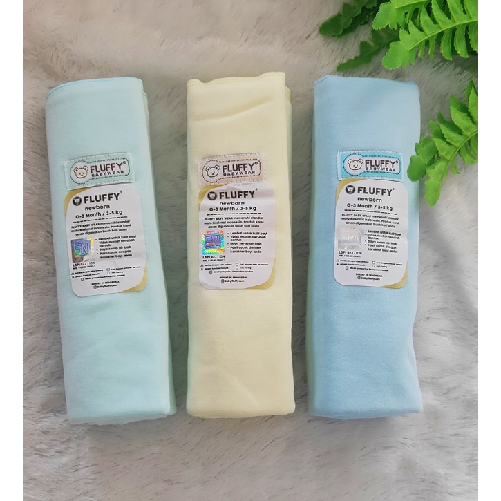 Bedong/Bedong bayi/Bedong fluffy 3 pcs/bedong bayi polos/bedong bayi polos