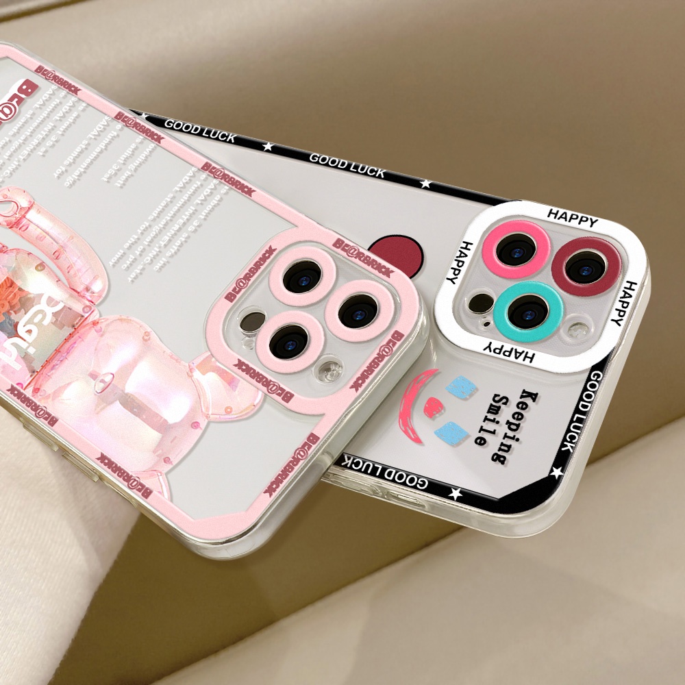 Case Motif Kartun Beruang Untuk Oppo A9 A5 A15 A16 A74 A3S A12E A95 A55 A74 A5S A16K A76 A96 A36 A31 A52 A92 A1K A33 A32 A11S A5S A19 F7 F9S A11S