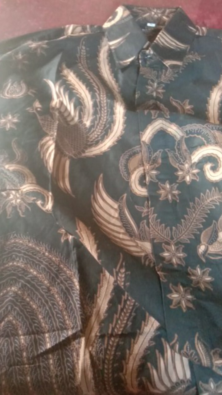 Kkemeja Batik Pria Modern Slim Fit Lengan Panjang Odl 142