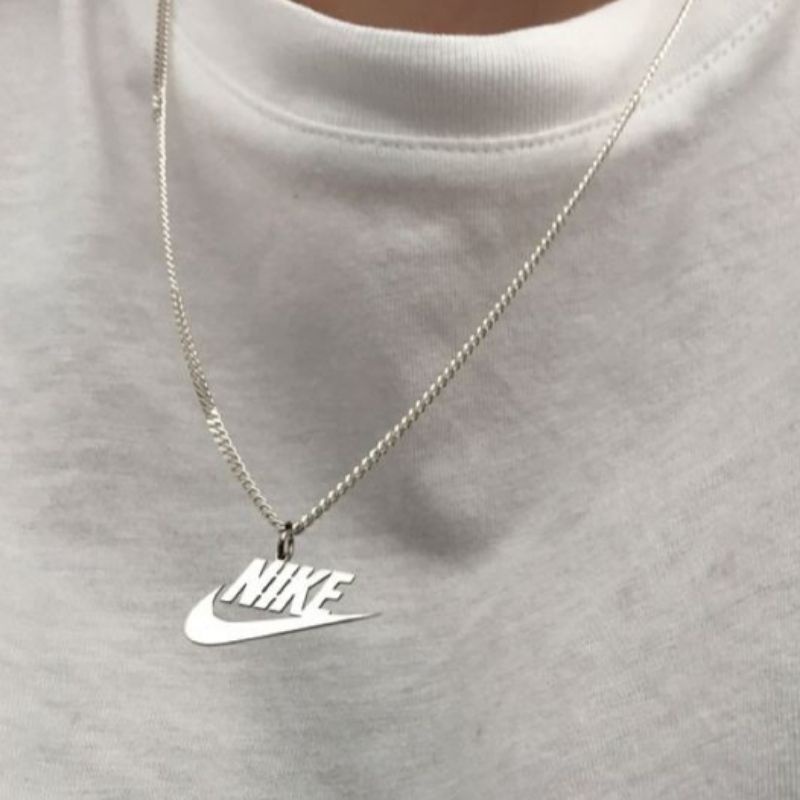 Kalung Nike Warna Silver