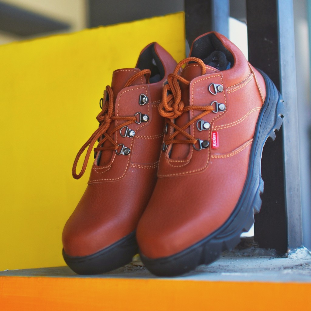 Sepatu Safety King Kickers Kulit Saude Asli Murah Kitchen Proyek Pabrik Ujung Besi