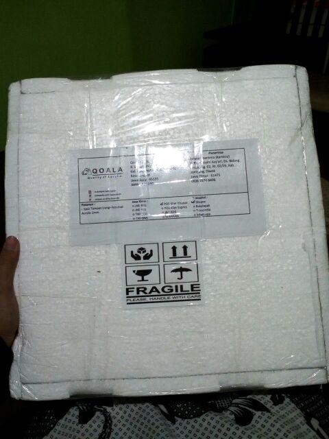 Tempat Uang (acrylic 2mm) + Penutup