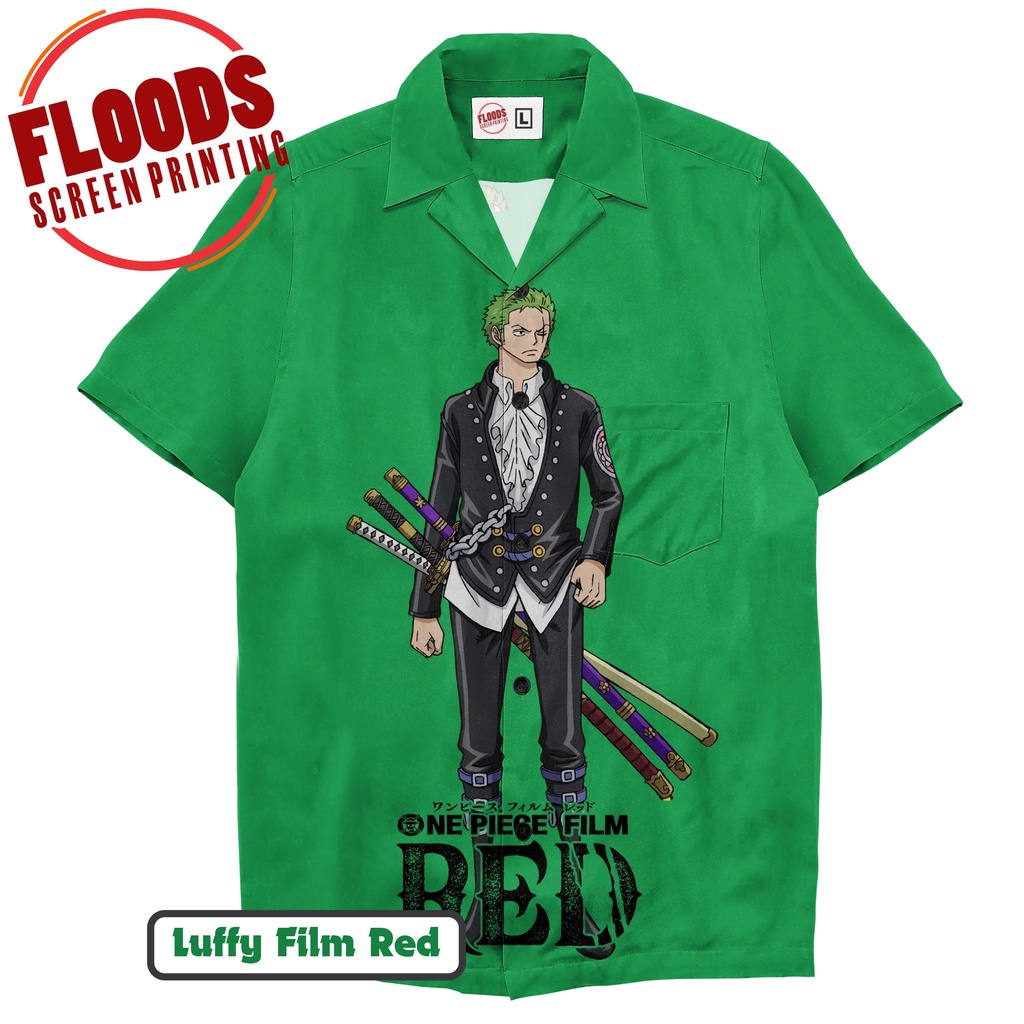 Kemeja Anime One Piece Film Red - Roronoa Zoro