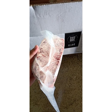 Daging Sapi Striploin Hi-de Beef Steak Premium Wagyu Meltique 1kg isi 5pcs