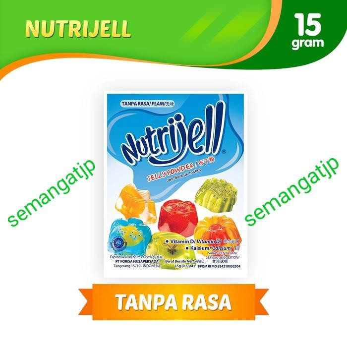 

15gr tepung serbuk agar jelly NUTRIJELL nutrijel PLAIN tanpa rasa BERKUALITAS