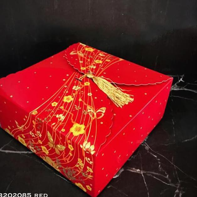 

(SP NYA 16F5Al) Box / Packaging / Dus Mooncake 20x20x8,5 cm Red Flower (CB 202085 R) 』