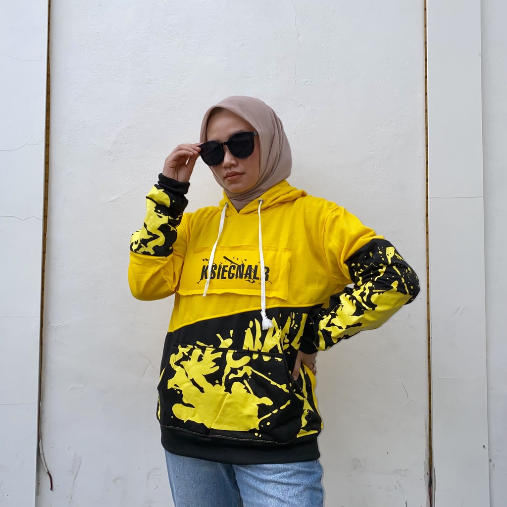 KSIECNABLE HOODIE HITAM-KUNING || HOODIE KEREN || HOODIE KOMBINASI #KSI