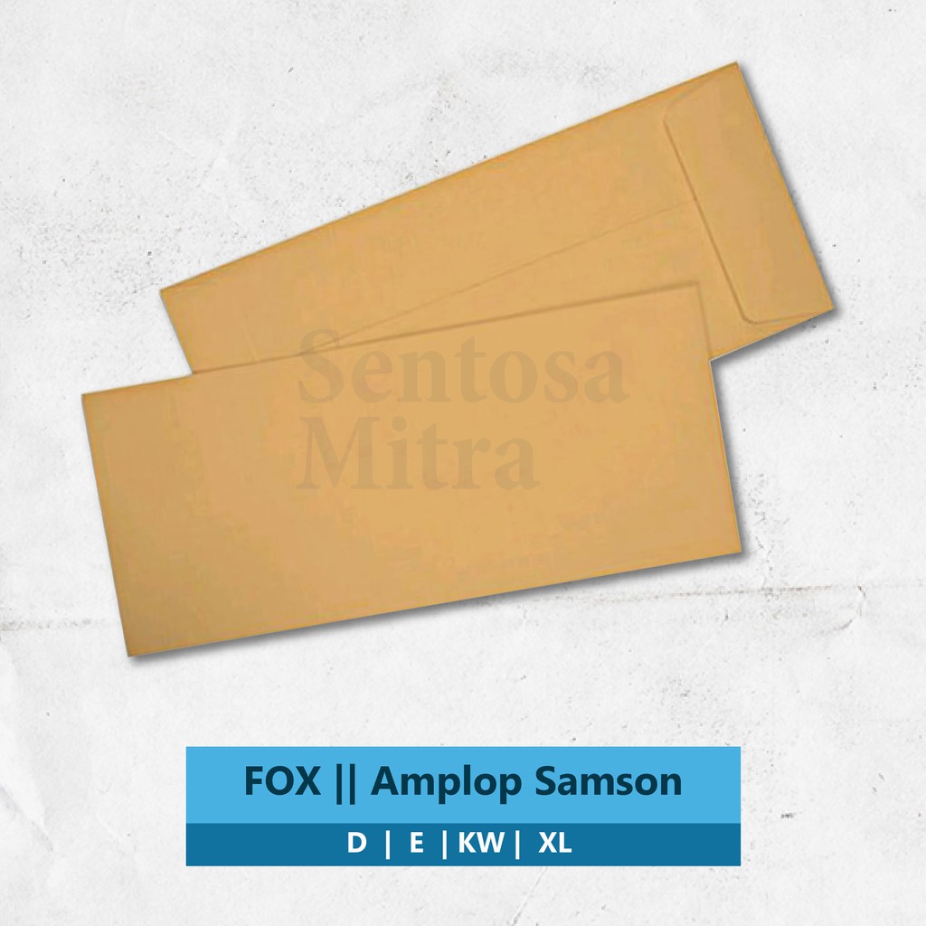 

FOX Amplop Coklat Samson D E KW XL Murah isi 100