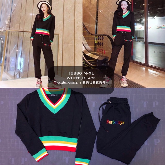 15880 SET B*RB*RRY/setelan sporty cewek/setelan hijaber/setelan wanita/setelan premium/setelan murah