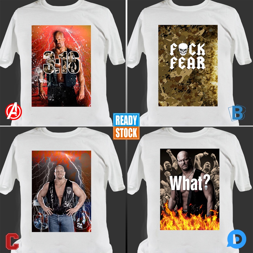 Stone Cold Steve Austin White Tshirt