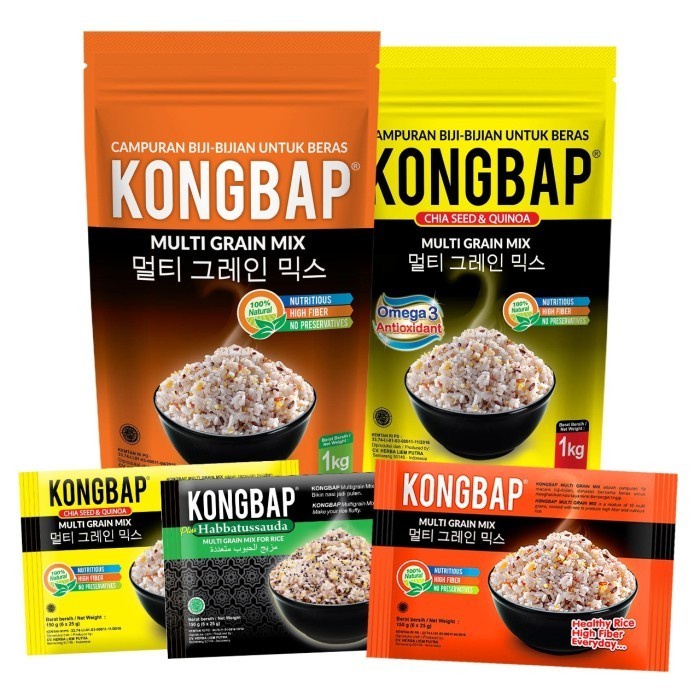 

✨COD✨ Kongbap Multigrain Mix Original 1 Kg Natural Super Food