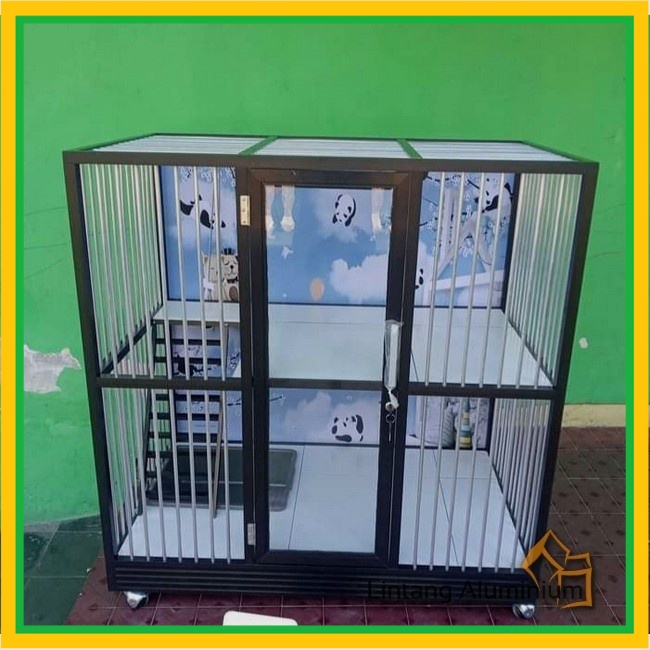 Kandang Aluminium KUCING LUCU MINIMALIS murah