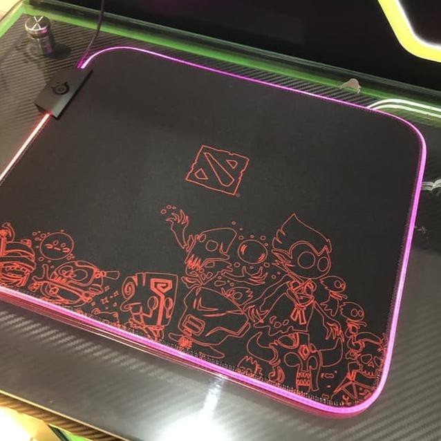 YUM Steelseries Qck Prism Cloth Medium Dota2 TI9 Gaming Mousepad terbaru