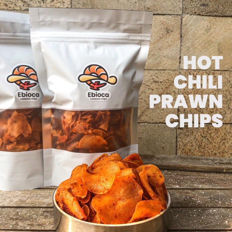 

Ebioca Chips (100gr) - Keripik Singkong Sambal Udang Pedas