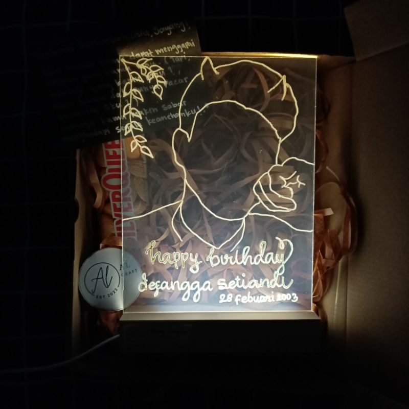 

Gift Box Acrylic Non LED & With LED Lamp (Hadiah Akrilik, akrilik custom, akrilik lettering)