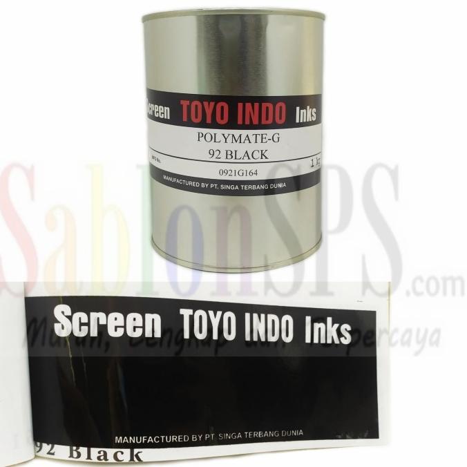 

Office & Stationery | Alat Tulis | Tinta Toyo Polymate Black G92 Hitam Tinta Sablon Plastik 1Kg | Best Seller