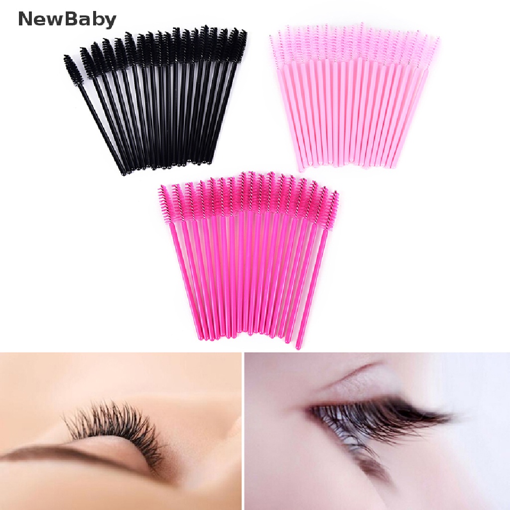 50pcs Brush Aplikator Maskara Sekali Pakai