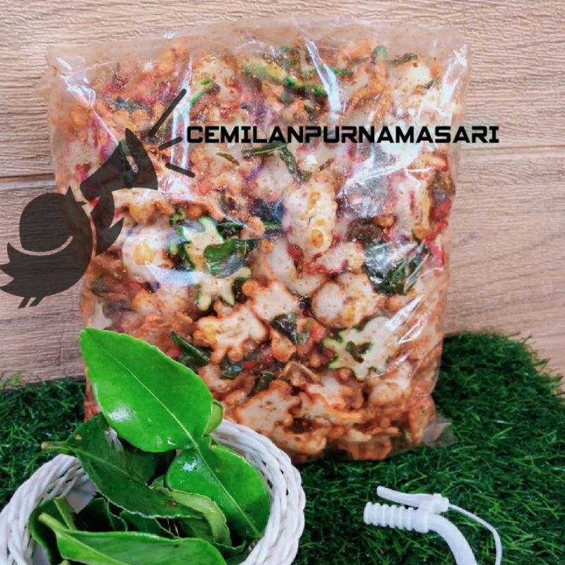

CEMILAN BINTANG WARNA WARNI PEDAS DAUN JERUK SEBLAK/PEDAS/HOT JELETOT/RENYAH/GURIH/1000gram 1kg