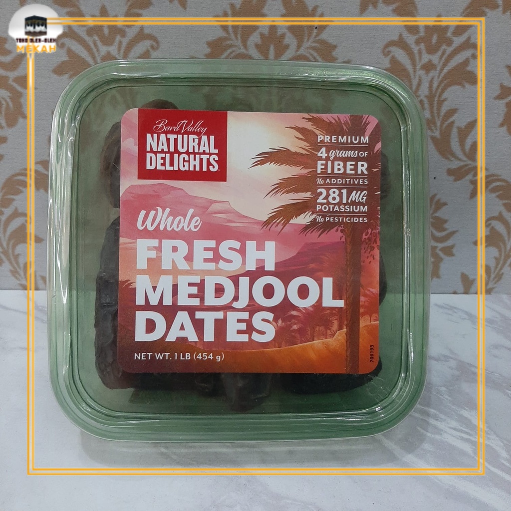 

Kurma Medjool Dates Premium California 454 g / Natural Delights Whole Medjool Dates 454 g