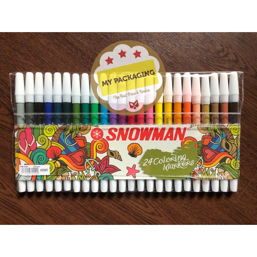 Spidol Warna Snowman 12 Colours PW-12A