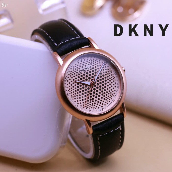 DKNY KULIT BLACK ROSEGOLD ARMY