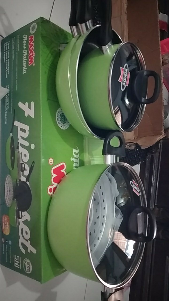 Panci Maxim Tebal New Halania 7 In 1 Original Teflon Cookware