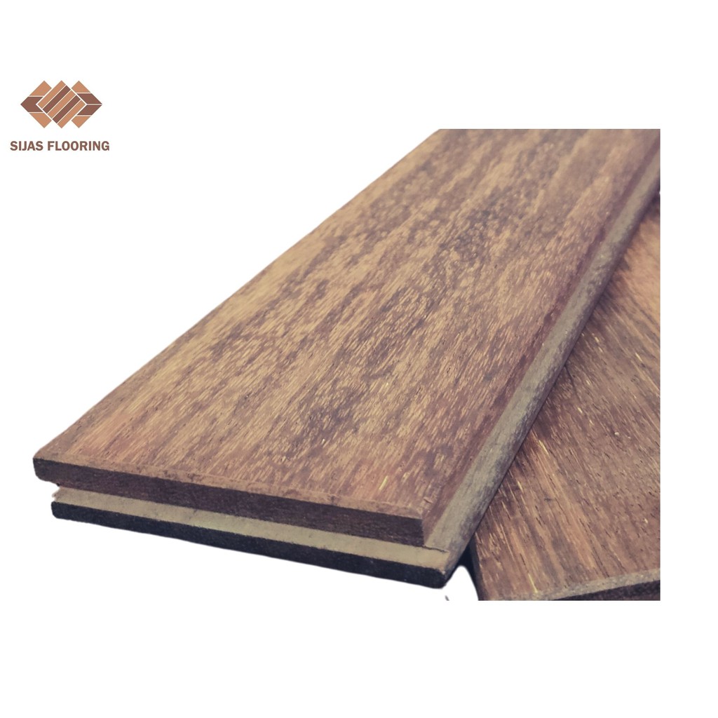 Lantai Kayu Solid Parket Merbau Unfinished