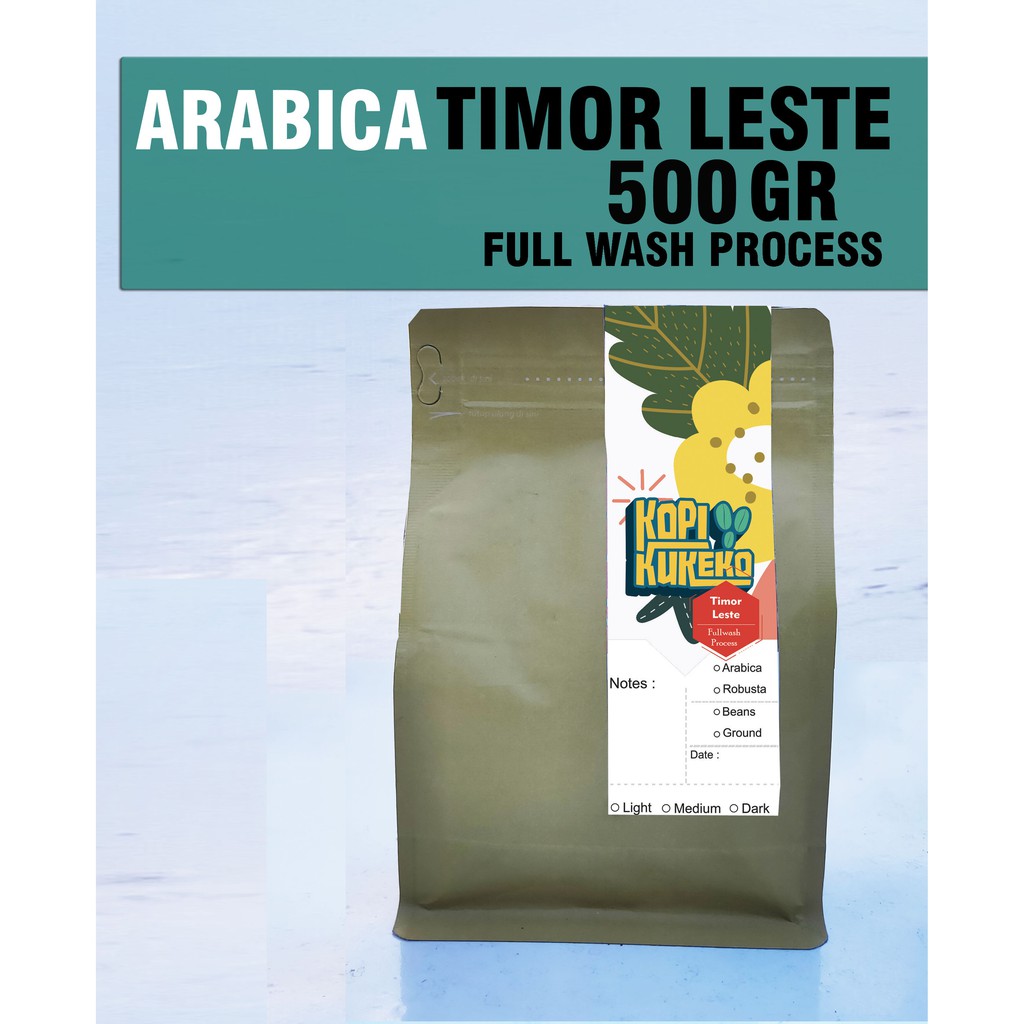 KOPI ARABICA TIMOR LESTE I FULL WASH I KOPI BUBUK / KOPI BIJI 500GR