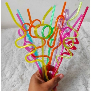 Sedotan terapi wicara / Sedotan Terapi Wicara / Sedotan Ulir Unik / Alat Terapi Wicara/ Oral Motor S