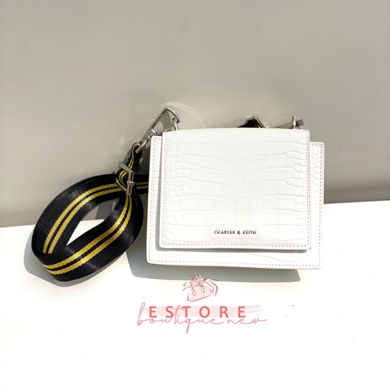 New Charles keit* Croco Sling Bag