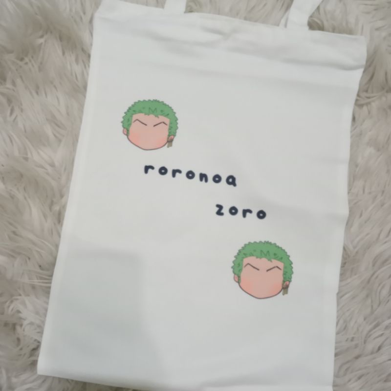 RORONOA ZORO AKSESORIS TOTEBAG GANCI PHONESTRAP KEYCHAIN PIN GELANG ZORO TOTE BAG ONE PIECE